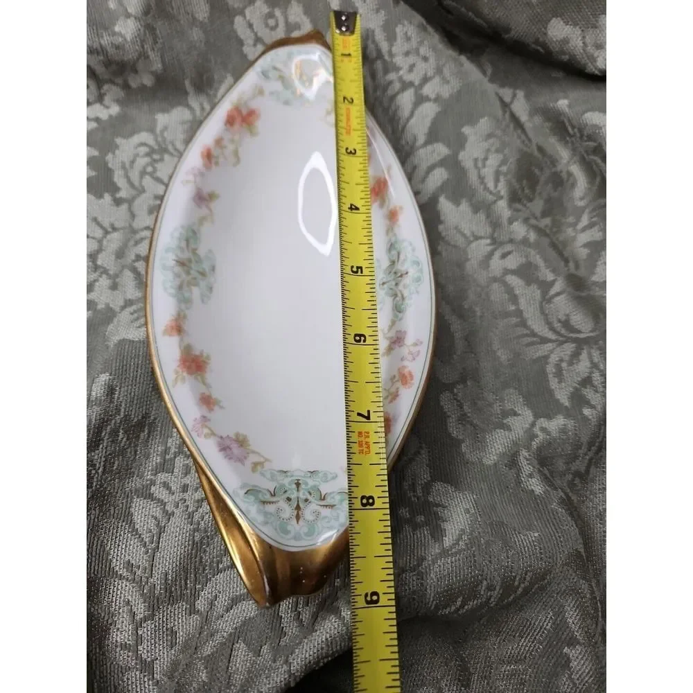 Bawo & Dotter Elite Limoges Serving Dish GOLD‎ GILT Art Nouveau Double Handle